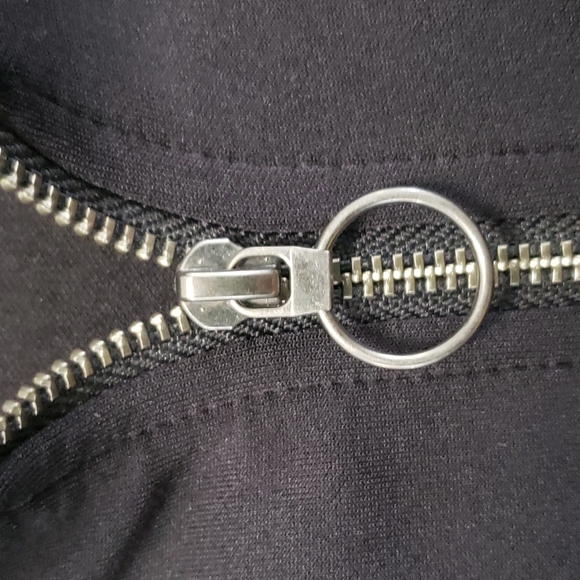 Express cropped track jacket with rainbow sleeves size small - Picture 5 of 15